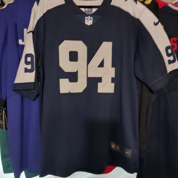 H-Town Blue and Red Men's Jersey - Picture 7 of 16